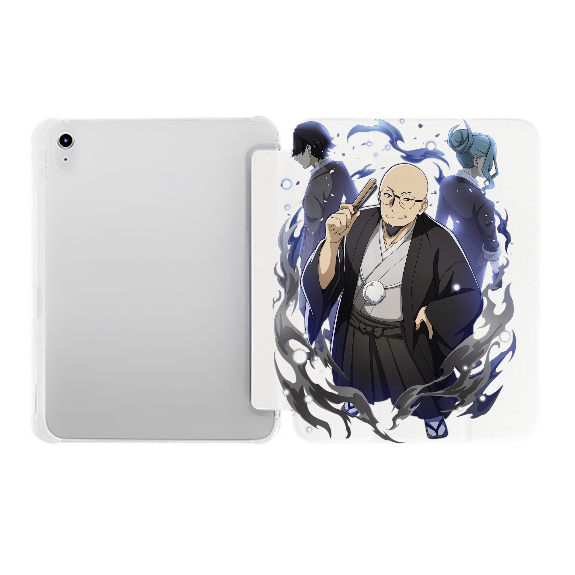 （画像用） 文豪ストレイドッグス Bungo Stray Dogs IPad ケース ペン収納付き 三つ折りスタンド PUレザー×シリコン 対応機種9.5/10.5/10.9インチ